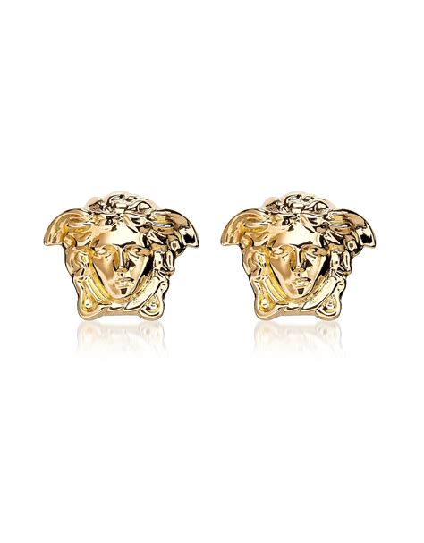 versace medusa stud earrings.